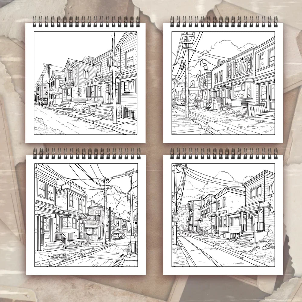 Adult2025 Edition Coloring Book Spiral Bound 30 Sheets 8.3 By 8.3 Inches Holiday Gift Idea For Relaxation