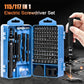 Motor-Driven Screwdriver Kit 115/117-In-1 - Multifunction Device Kit For Household PC And Phone Repair DIY Gift Idea