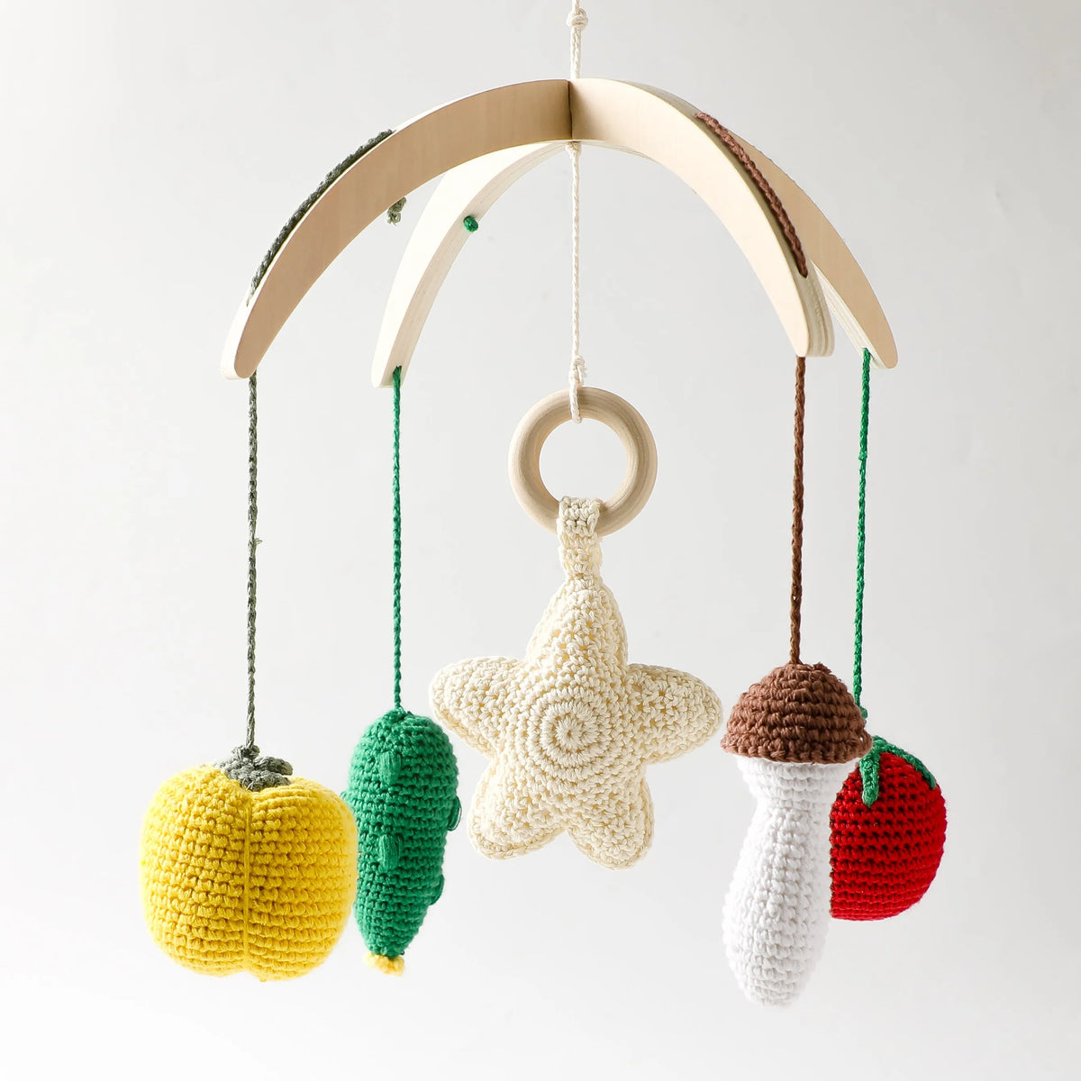 Mobile Baby Wooden Crib Hanging Toy Newborn Nursery Fall 2025 Soothing Music Developmental Gift