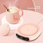 Travel-Friendly USB Cup Warmer 3 Gear Smart Coffee Mug Heating Coaster for Tea and Milk