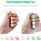 Fidget Keyboard Toy LED Keychain 4 In 1 Stress Relief
