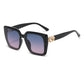 Frame Large Square Sunglasses Women Designer UV400 Travel Eyewear Outdoor Fashion
