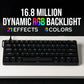 60 Mechanical Percent Hot Swap Keyboard Aluminum RGB Hall