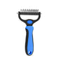 Pet Grooming Maintenance Deshedding Brush for Dogs & Cats - Fur Remover & Knot Cutter Comb