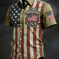 Plush Men's Hawaiian Shirt - Casual Short-Sleeve, 250th Anniversary USA Flag Design, Fourth Of July