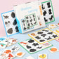 Montessori Wooden Shape Puzzle for Kids - Educational Animal and Fruit Matching Game