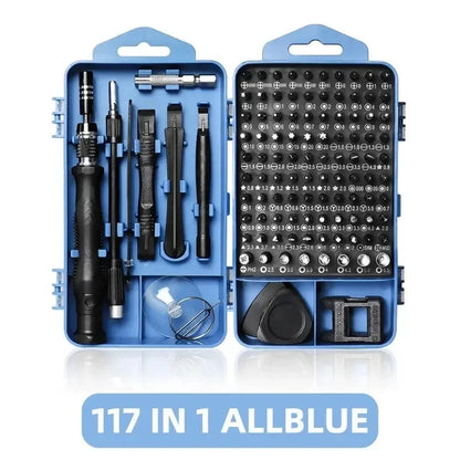Motor-Driven Screwdriver Kit 115/117-In-1 - Multifunction Device Kit For Household PC And Phone Repair DIY Gift Idea