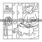 Book Coloring 24-Page Cat Family Life Scenes Relaxation Easter Gift Idea For Stress Relief