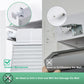 Drill No Honeycomb Blinds Cordless Thermal Insulated 1" Cell Fabric