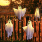 Halloween LED Ghosts 3 Piece 20 Inch Hanging Outdoor Decor Fall 2025 Warm Glowing Battery Powered Yard Display