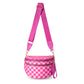 checkered nylon, box shape, travel and daily use – Multi-Use unisex crossbody bum bag
