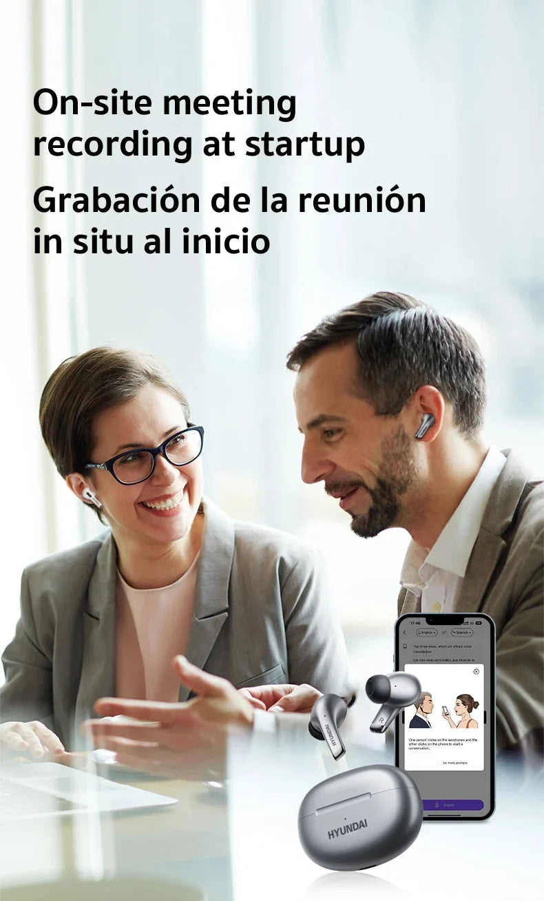 Bluetooth Earbuds AI Translator True Cordless With Mic