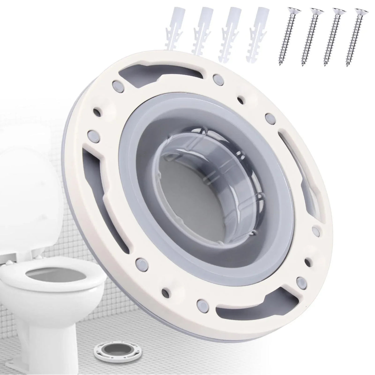Toilet Flange Repair Kit Universal Fit - DIY Household Improvement 2026, Simple Leak Prevention