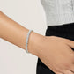 Tennis Moissanite Bracelet Sterling Silver Bridal Floral