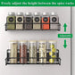 Magnetic Spice Rack Organizer - Household Organizers for Kitchen, Metal Fridge Shelf, 2-Piece Kit