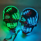 Glowing LED Skull Mask Full Face Halloween 2025 Cosplay