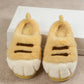cozy Warm unisex slippers - cat-paw plush design, plush faux fur, indoor winter wear