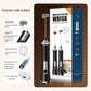 Motor-Driven Milk Frother Hand-Held 3 Speed USB Battery-Powered with Whisk and Chopper, Back to School 2026 Gift