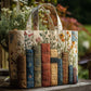 Quilted, 3D Floral Embroidery, Cotton, Regular Use – Sturdy Timeless Women's Tote Bag