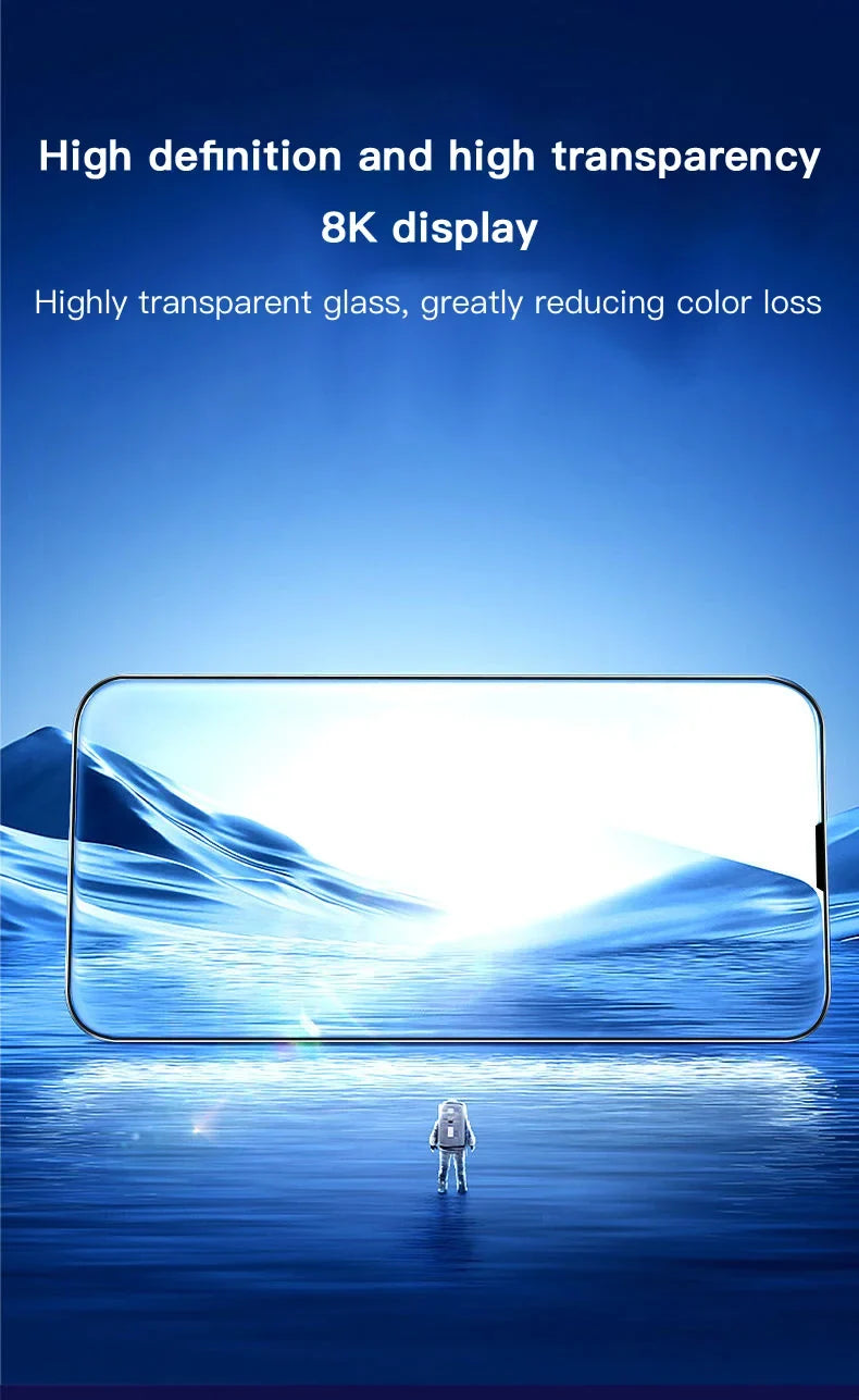 Tempered Privacy Glass Screen Protector for iPhone 16 15 14 13 12 - Anti-Spy Auto-Dust Removal Shield