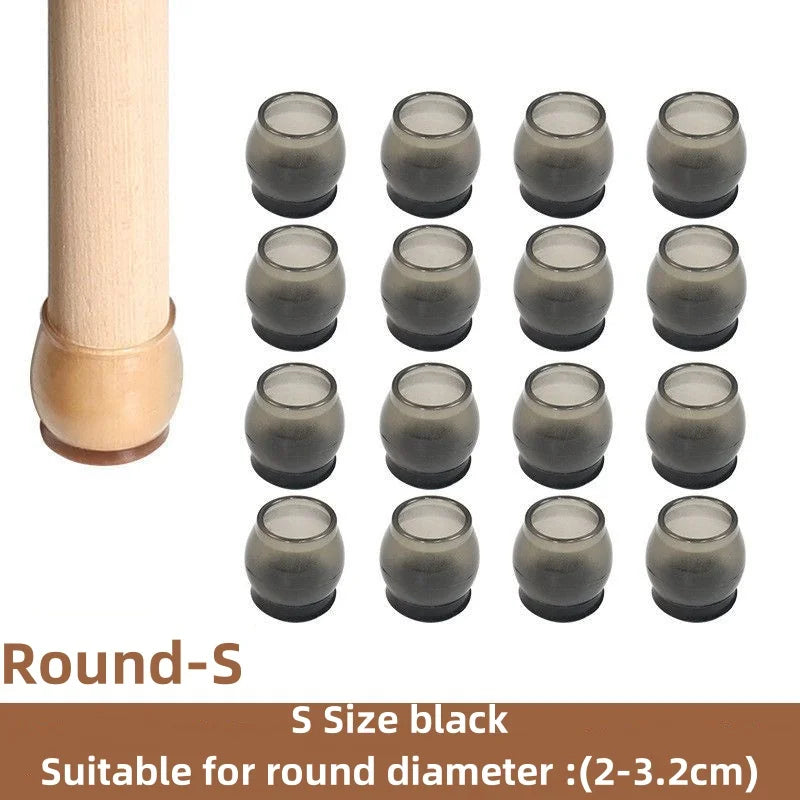 Floor Protectors Chair Feet Leveling Mat 2026 – Silicone Anti-Slip Furniture Leg Pads 16-Pack