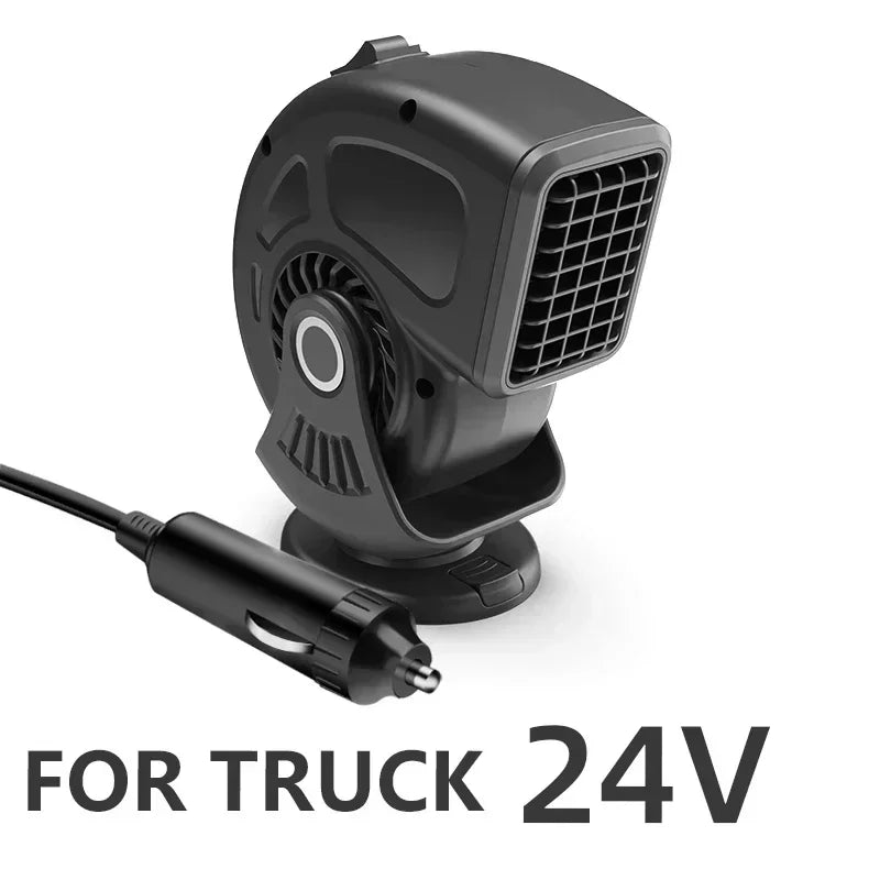 Heater Car Defogger 12V/24V 2-in-1 Heating And Cooling Plug In Windshield Defroster, Winter 2025 Ready