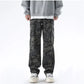 Men’s Oversized Cargo Jeans - Baggy Straight Denim Wear