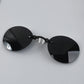On Clip Nose Glasses UV400 Round Rimless Sunglasses Mini Frameless Vintage Men Eyewear
