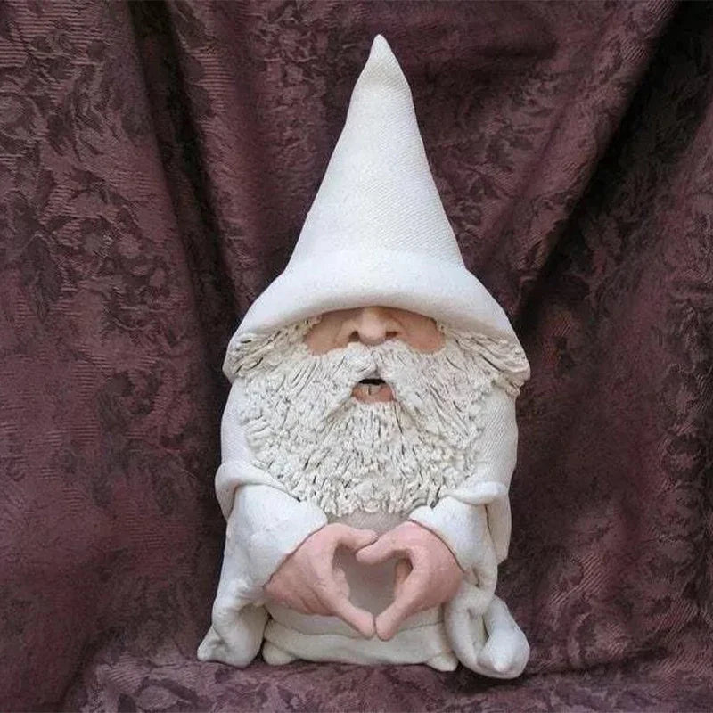 Gnome Garden Statue Resin Provocative Middle Finger Figurine, Outdoor Garden Decor TikTok Viral Fall 2026 Gift