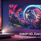 Android2026 Edition Projector A12 Mini 4K Ready 350 ANSI Lumens WiFi 6 Built In Speaker Back To School