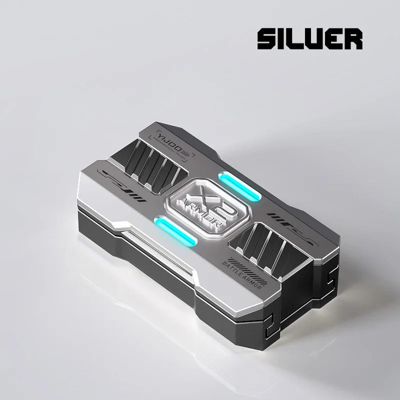 Push Luminous Slider Metal Fidget Toy EDC Stress Relief