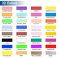 Airbrush2026 Edition Acrylic Paint Matte Inks Water Based Simple to Clean 32 Color Kit 100ml Bottles For Model Hobby TikTok Viral Craft Trend