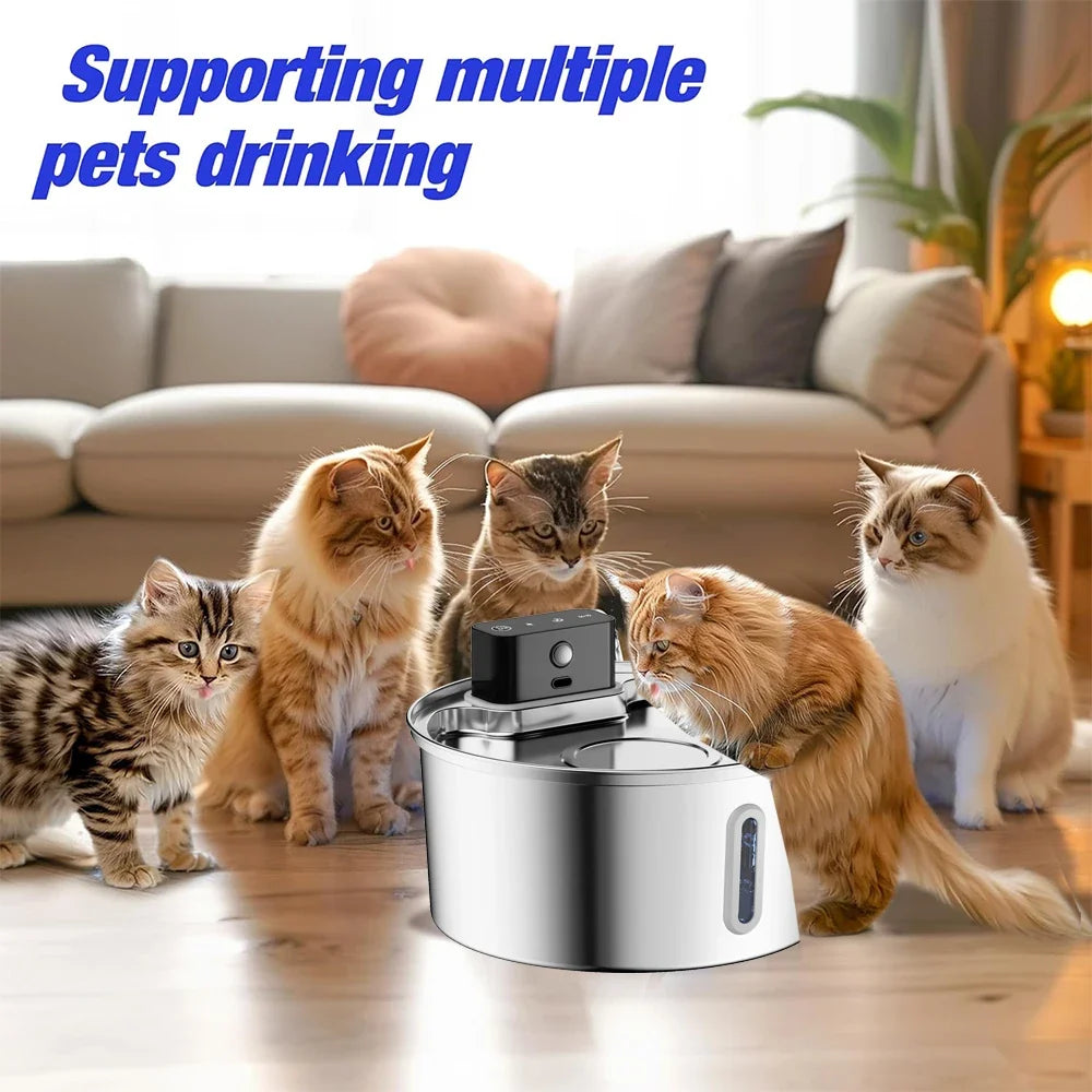 Cat Water Fountain Stainless Steel Cordless 3.2L Auto Dispenser Fall 2026 Keeps Pets Hydrated