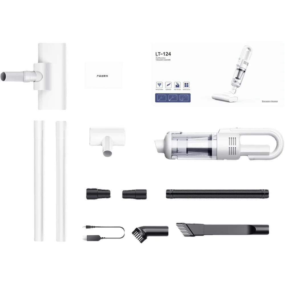 Powerful Cordless Hand-Held Vacuum Cleaner - Suction for Household Cleaning & Car Use