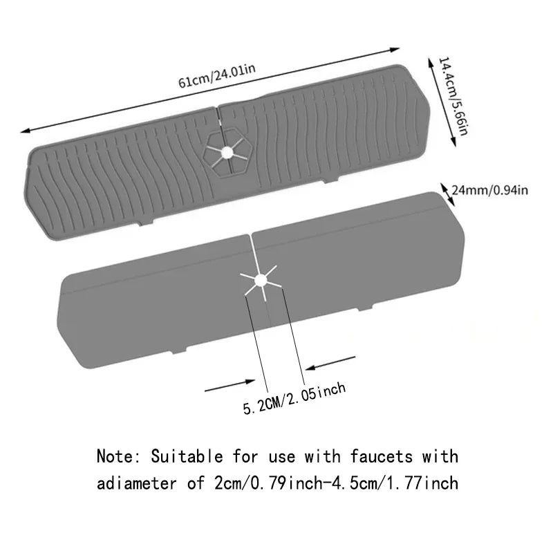 Splash Sink Guard Silicone Mat Countertop Protector