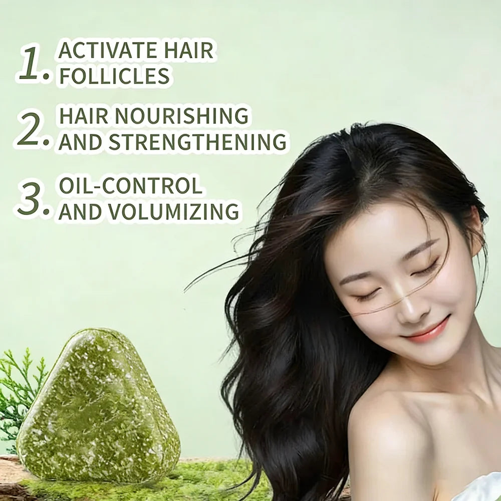 Herbal Shampoo Soap Handmade Hair Maintenance for All Hair Types Oil Control Refreshing Fall 2026 Trend