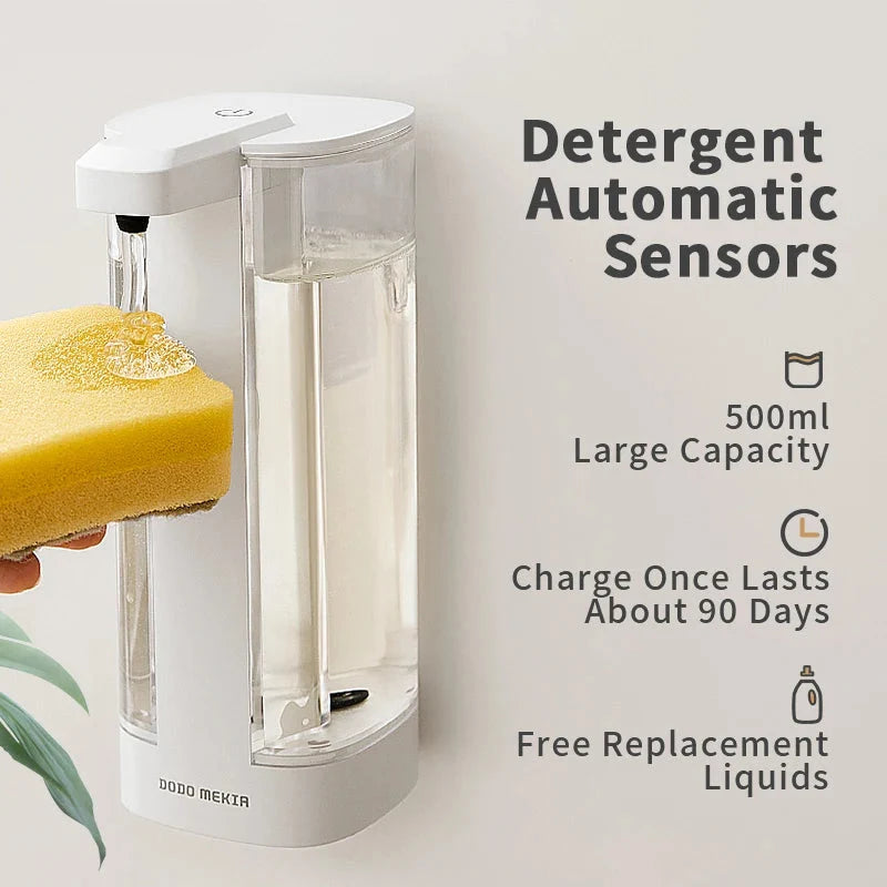 Automatic Dishwashing Machine Sensor Hand Sanitizer Dispenser - Intelligent Kitchen Soap Dispenser with Flexible Liquid Output