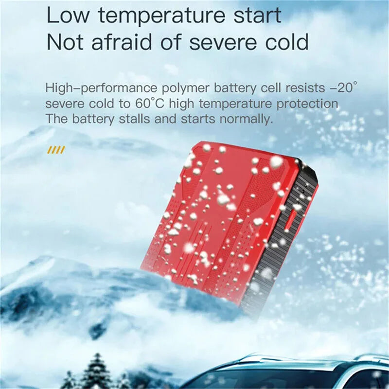 Car2025 Edition Jump Starter 20000mAh 12V Travel-Friendly Battery Booster With USB Port Road Trip Ready