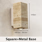 Yellow Japandi Marble LED Wall Sconce Wabi Sabi Bedside Light