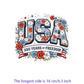 Iron2026 Edition On Patches USA Flag Bald Eagle Heat Transfer Kit Patriotic 4th Of July DIY Clothing Decor