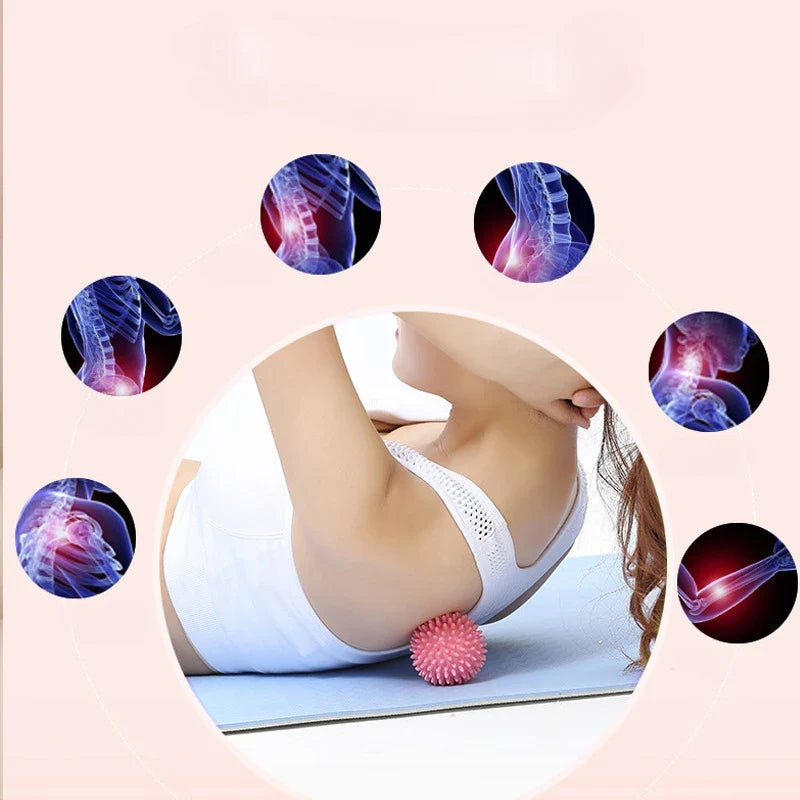 Compact PVC Fitness Ball - Yoga Massage Roller for Leg & Neck Muscle Relaxation, Fitness Equipment