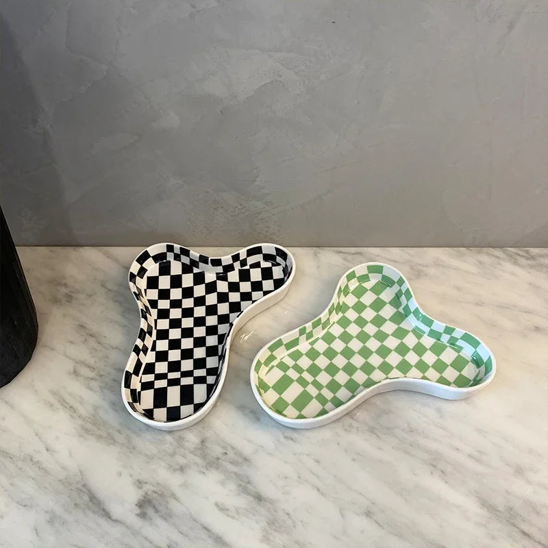 Ceramic Cloud Plate Minimalist Decorative Tray Fall 2025 Household Decor Multipurpose Jewelry And Snack Dish