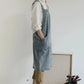 Apron Denim Washed Cotton Canvas Korean Dress Apron Fall 2025 Kitchen Garden Cooking Apron With Pockets