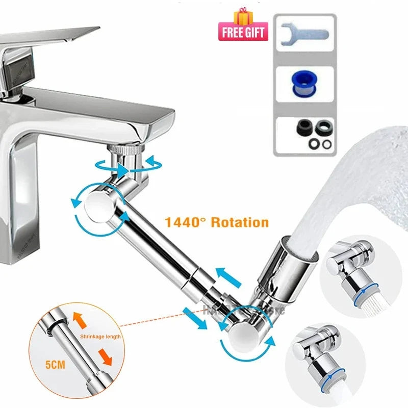 Faucet Extender 360° Swivel Robotic Arm Kitchen Sink Aerator, TikTok Viral Spring 2026 Minimizes Splash