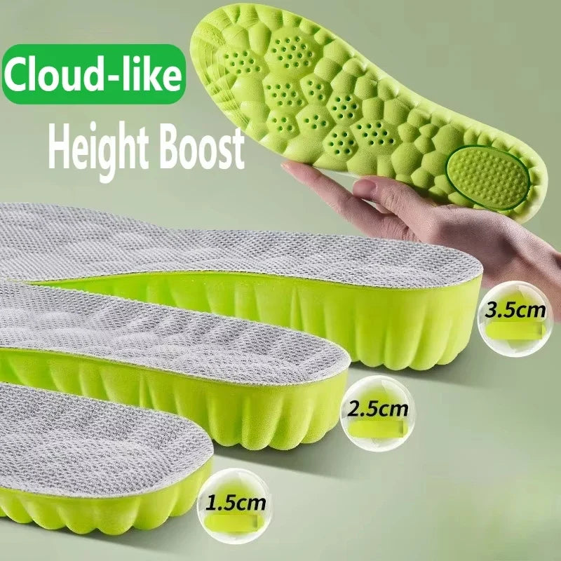 Breathable, Shock-Absorbing, Light Sports Air Insole 2026 – Height Increase Insoles EVA