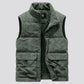 Mens Insulating Fleece Vest - Quilted Corduroy, Casual