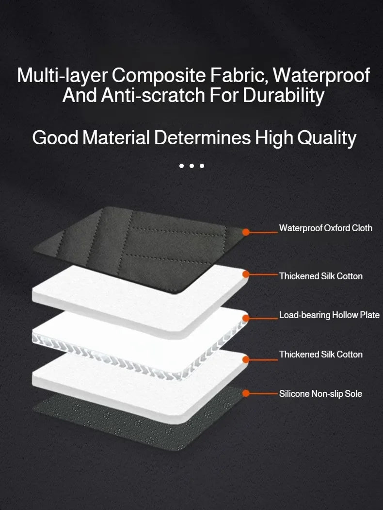 Water-Resistant Pet Car Seat Cover - Anti-Slip Scratch-Proof Hammock Back Seat Protector for Dogs