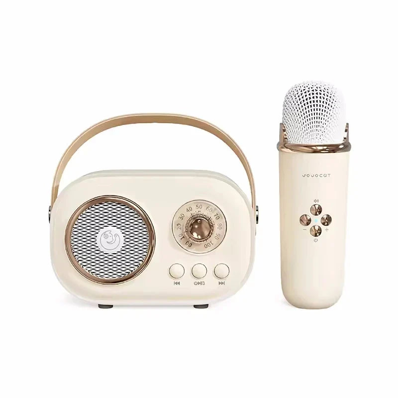 Karaoke Travel-Friendly Bluetooth Speaker With Microphone Mini FM Radio Back To School 2025 Gift Idea