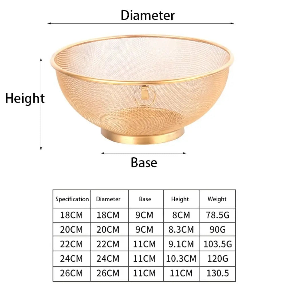 Colander Mesh Fine Mesh Strainer Kitchen Drain Basket For Rinsing Fruits And Rice Fall 2026 Kitchen Trend