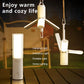 Folding Outdoor Camping Light Travel-Friendly Lantern Battery-Powered 3 Modes Dimmable for Tent Emergency Use